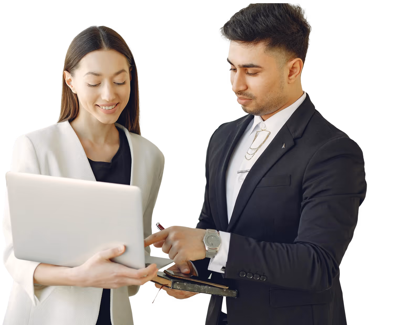 Happy couple holding keys hero section